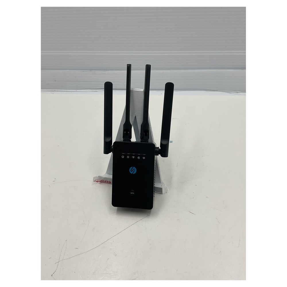 UPPOON RPT-007 300Mbps Wi-Fi Repeater Range Extender 4 Antennas WPS Black